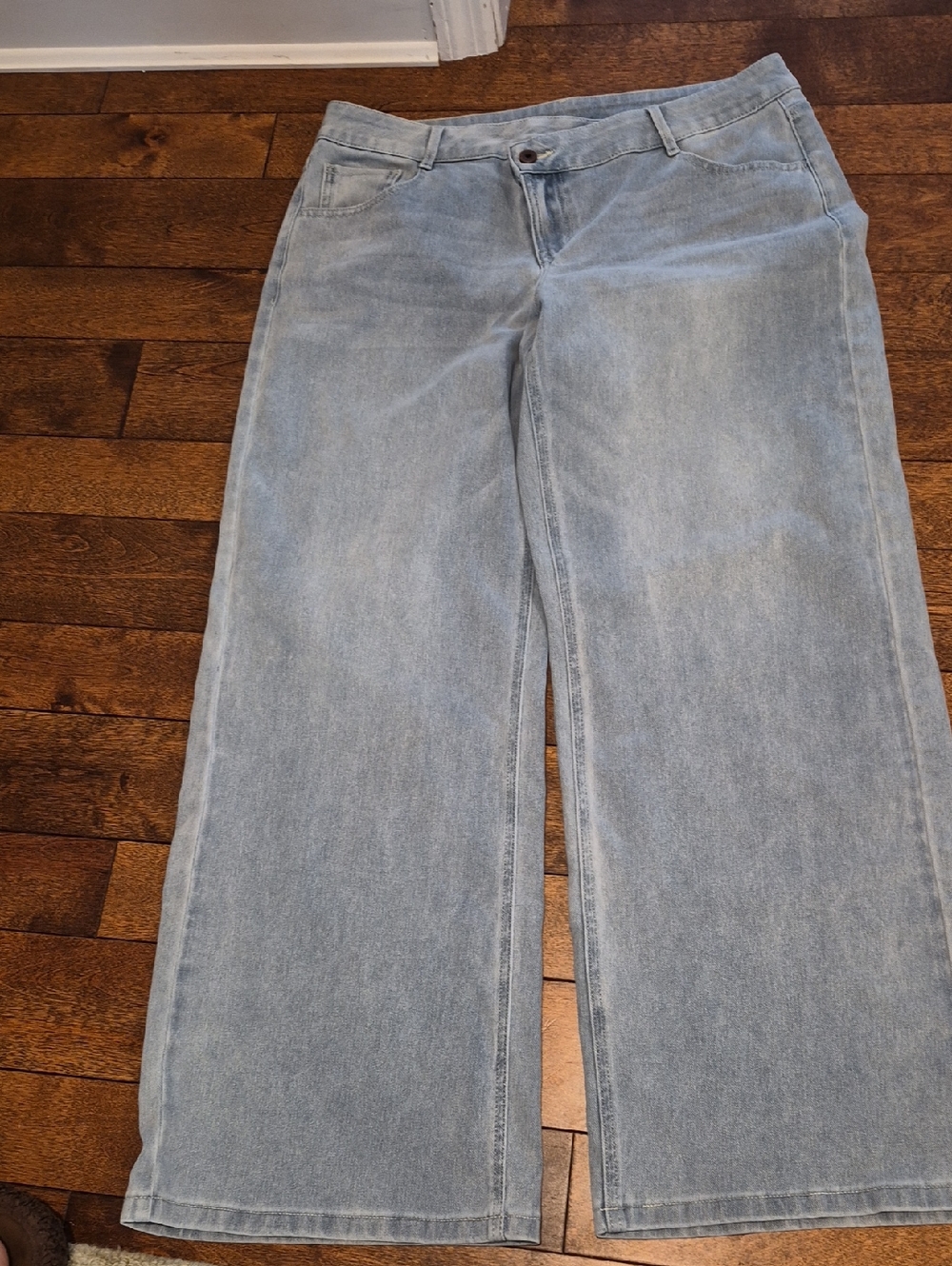 HALARA Light Blue Wide-Leg Flare Jeans LARGE TALL- NWOT